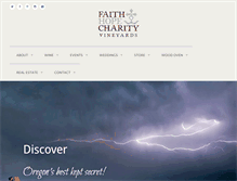 Tablet Screenshot of faithhopeandcharityevents.com